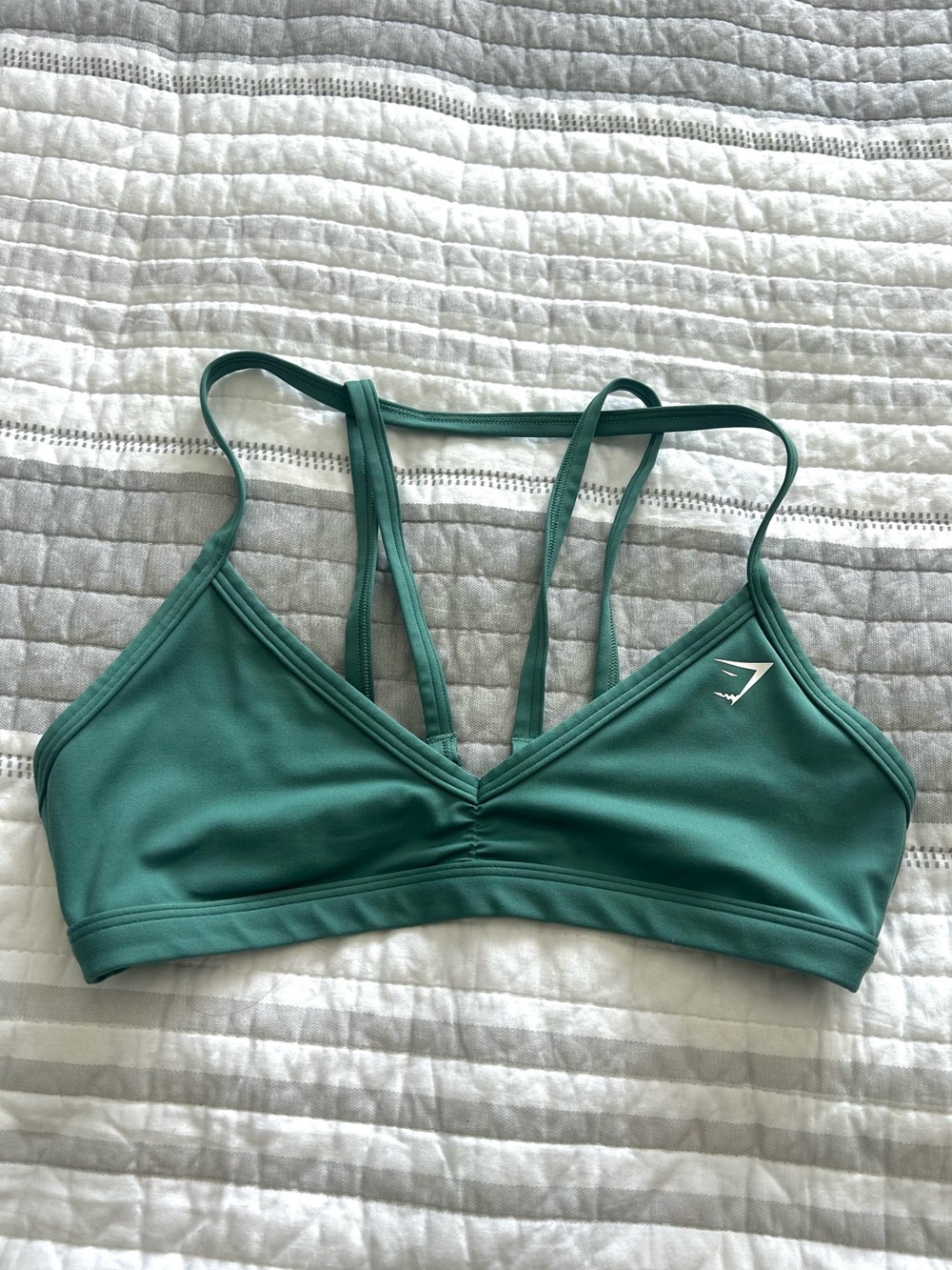 Gymshark Teal Strappy Low-Impact Sports Bra